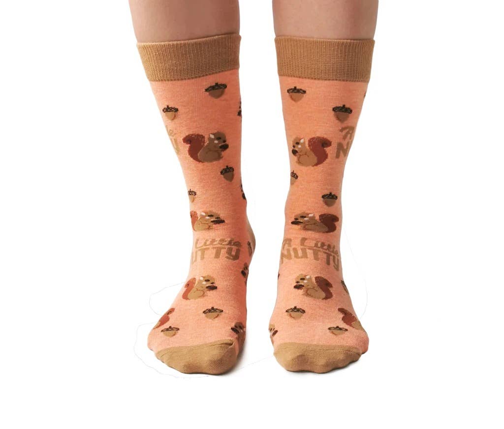 Uptown Sox - A Little Nutty Socks - S/M (Women)
