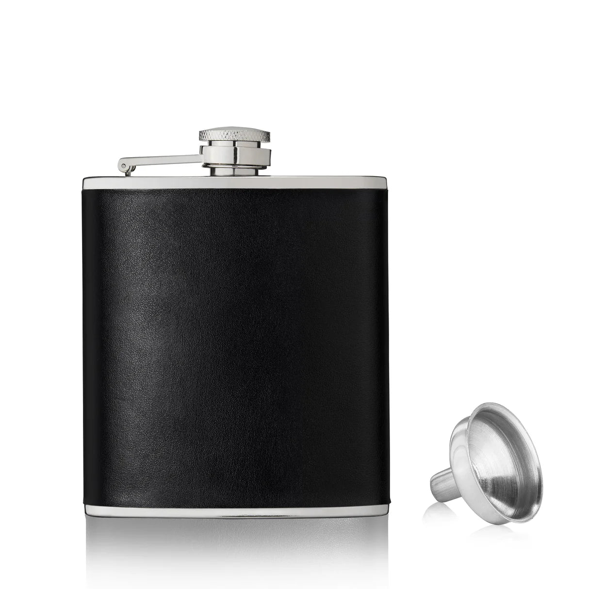 Stainless Steel Flask with Faux Leather 6oz