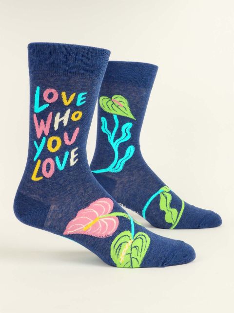 Blue Q Men's Socks Love Who You Love
