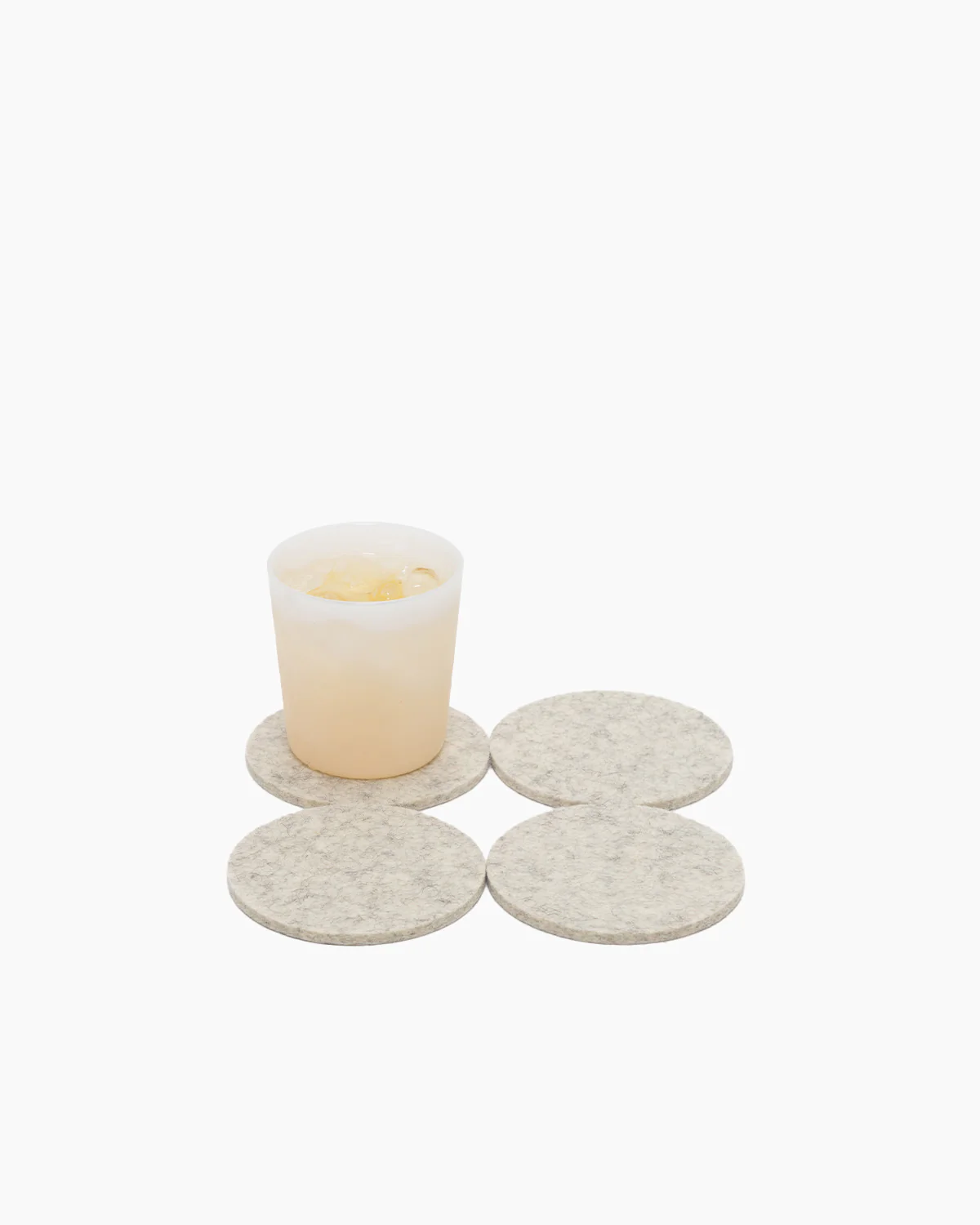 Graf Lantz Coaster Round Heather White
