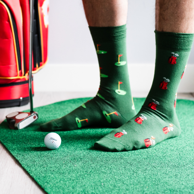 Friday Socks - Golf Clubs & Green (Men)