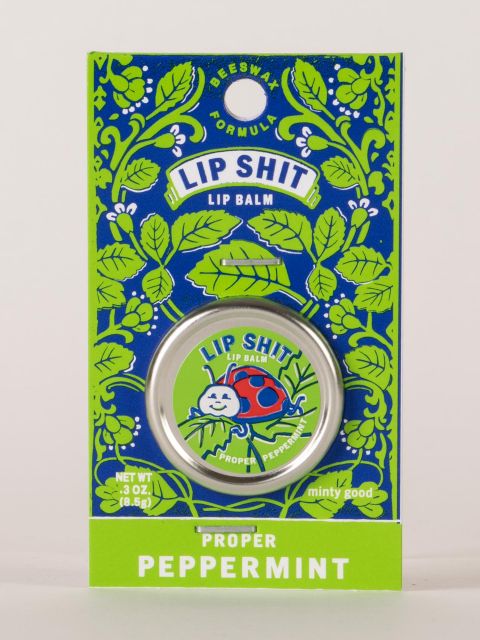 Blue Q Lip Shit Peppermint Lip Balm