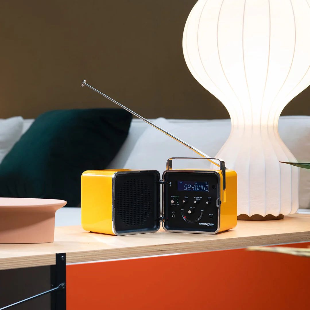 Brionvega Radio Cubo Bt Speaker Yellow