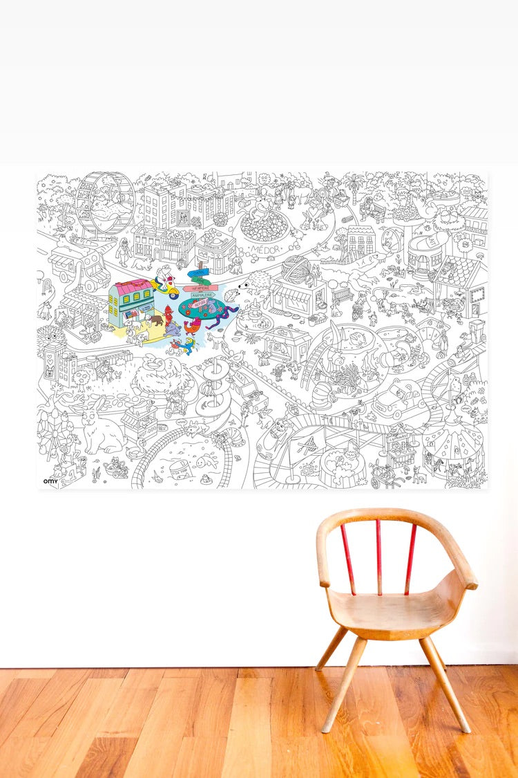 OMY Giant Poster Animal City