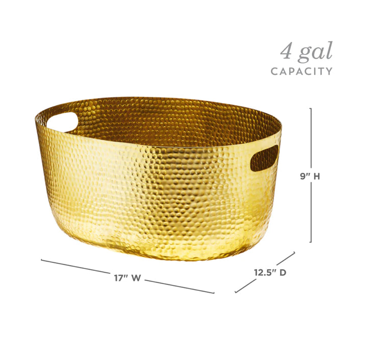 Twine Gold Hammered Tub