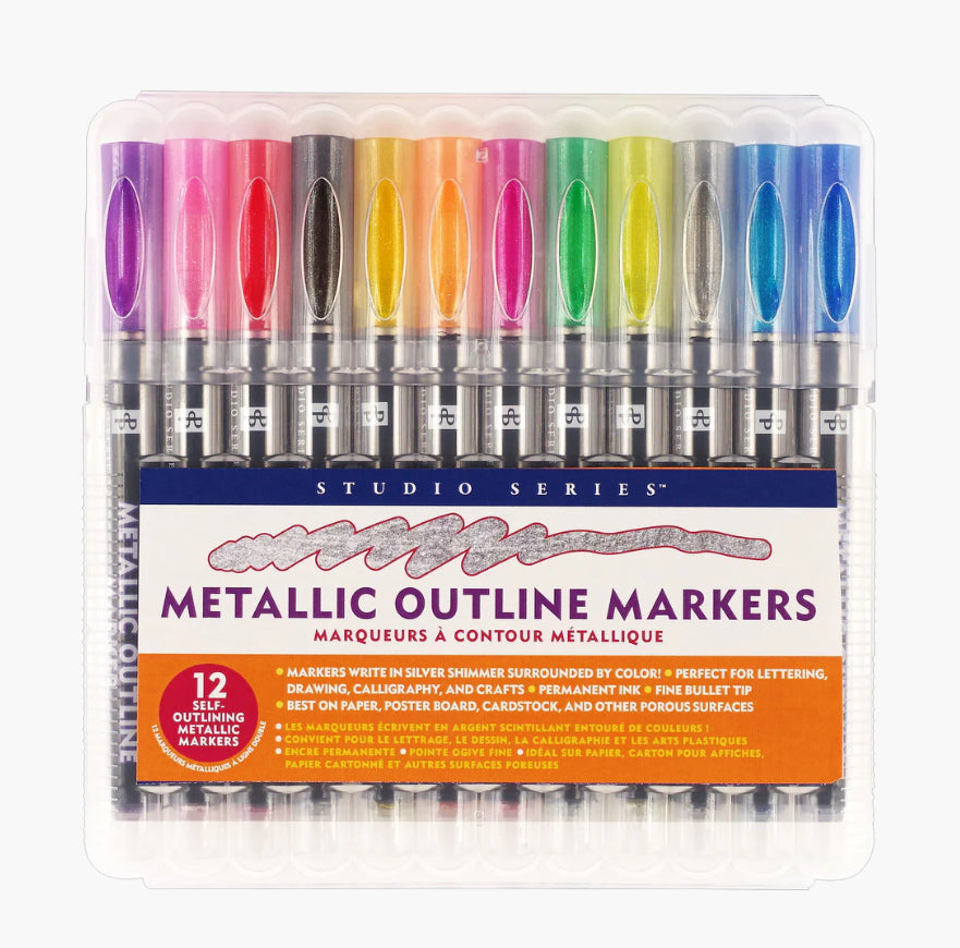 Metallic Outline Markers
