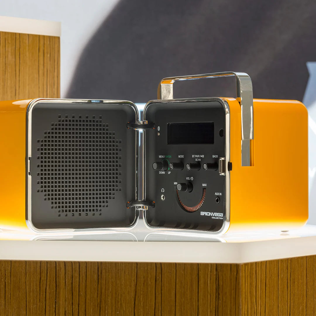 Brionvega Radio Cubo Bt Speaker Yellow