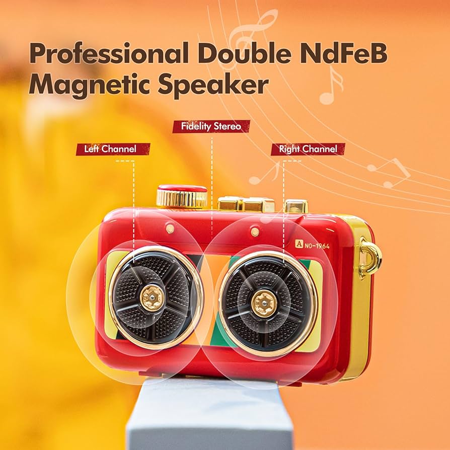 Muzen Bluetooth Speaker Pill Disco - Red