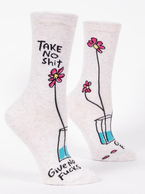 Blue Q Women’s Socks Take No Shit