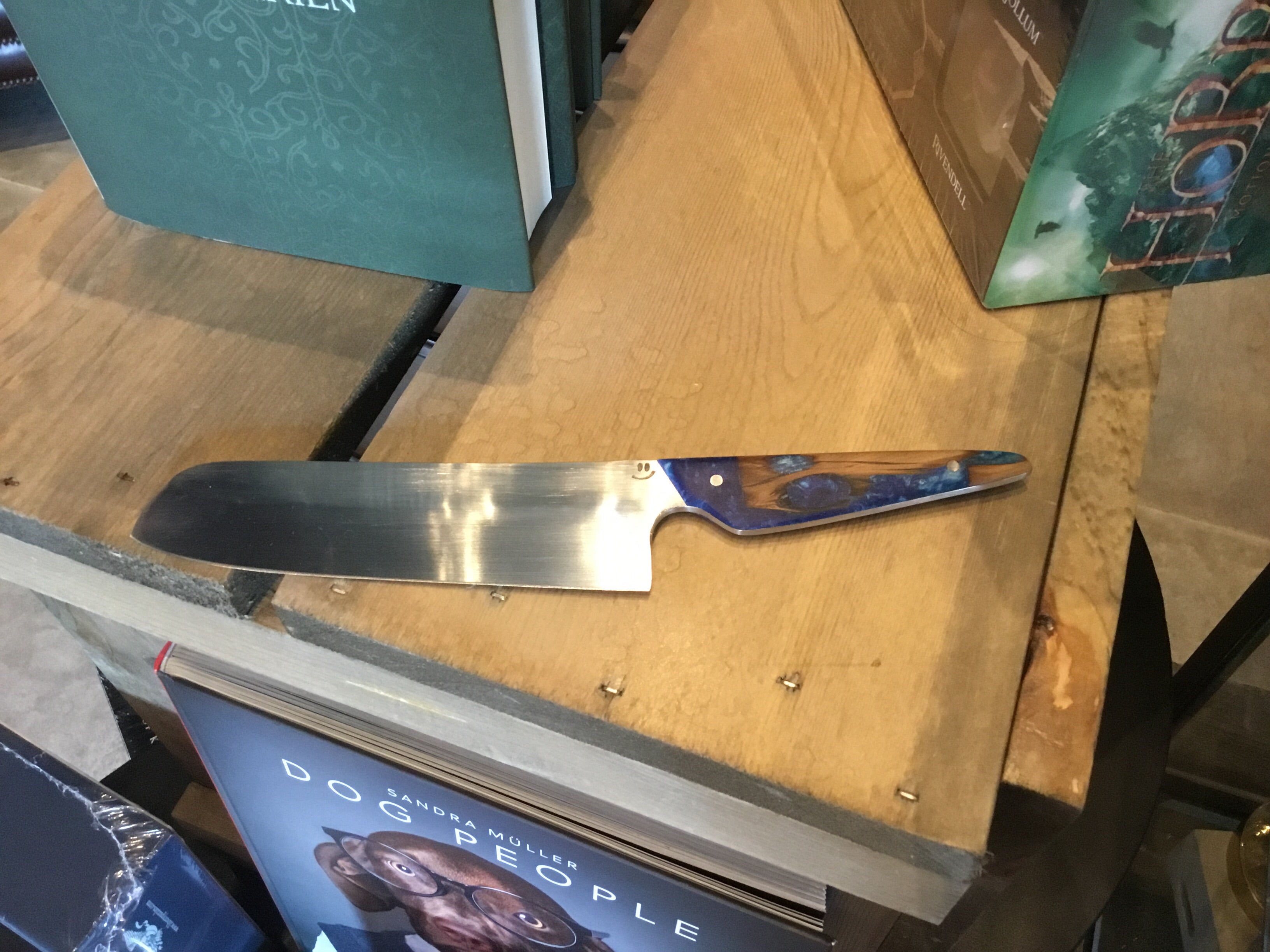 Mike Jones Knife & Tool 140mm Nakiri with Resin Cast Hand