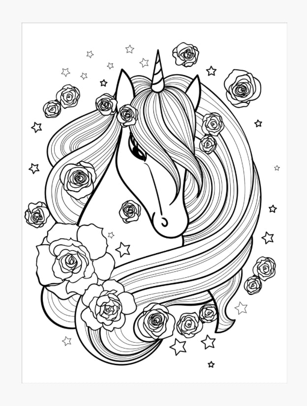 Unicorns Colouring Book