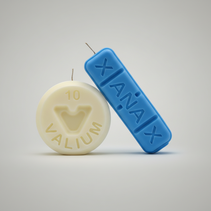 Ocho Candle Mothers Lil Helper (White + Blue)