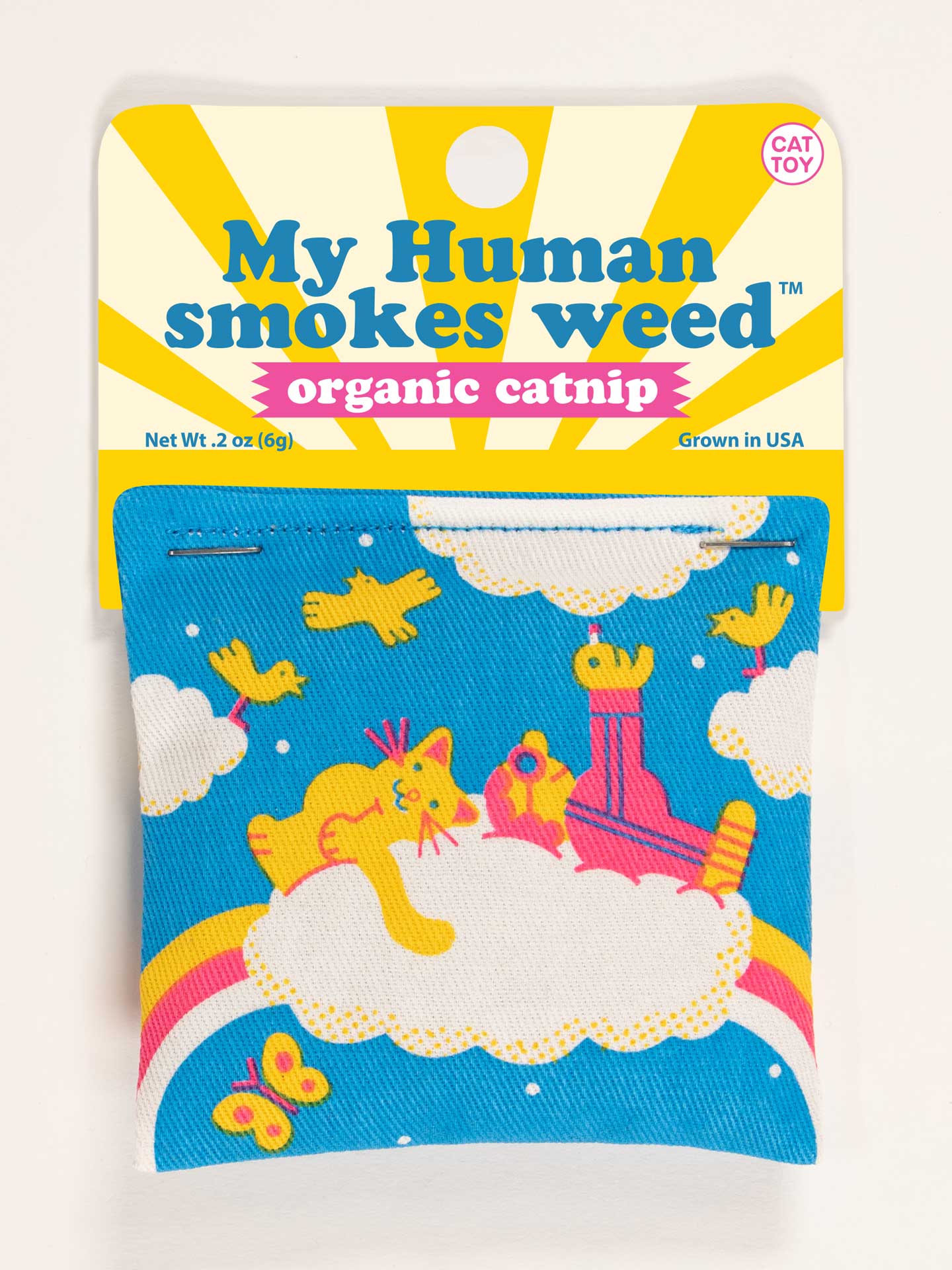 Blue Q Catnip My Human Smokes Weed