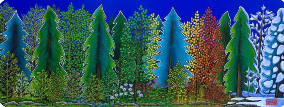 Cross Designs 12 x 32 Print - Four Seasons