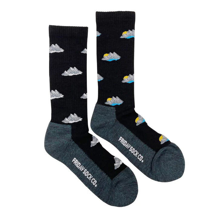 Friday Sock Men's Mountains Hiking Merino Wool