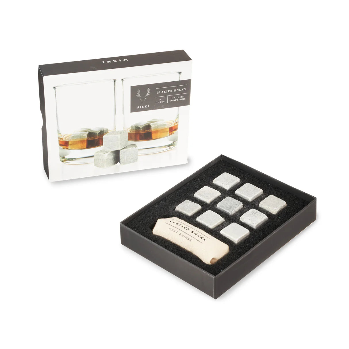 Viski Glacier Rocks Soapstone Cubes