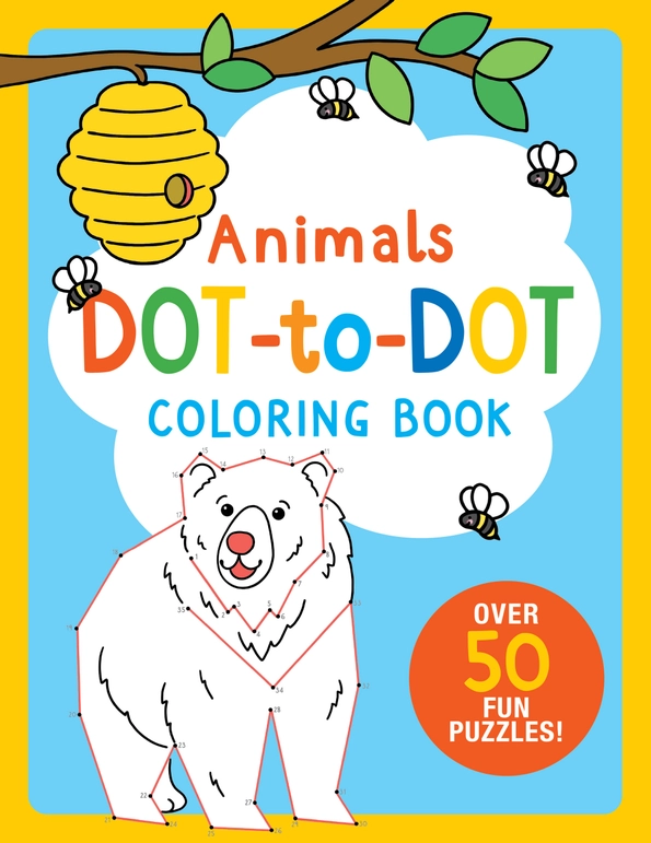 Animals Dot-to-Dot Colouring Book