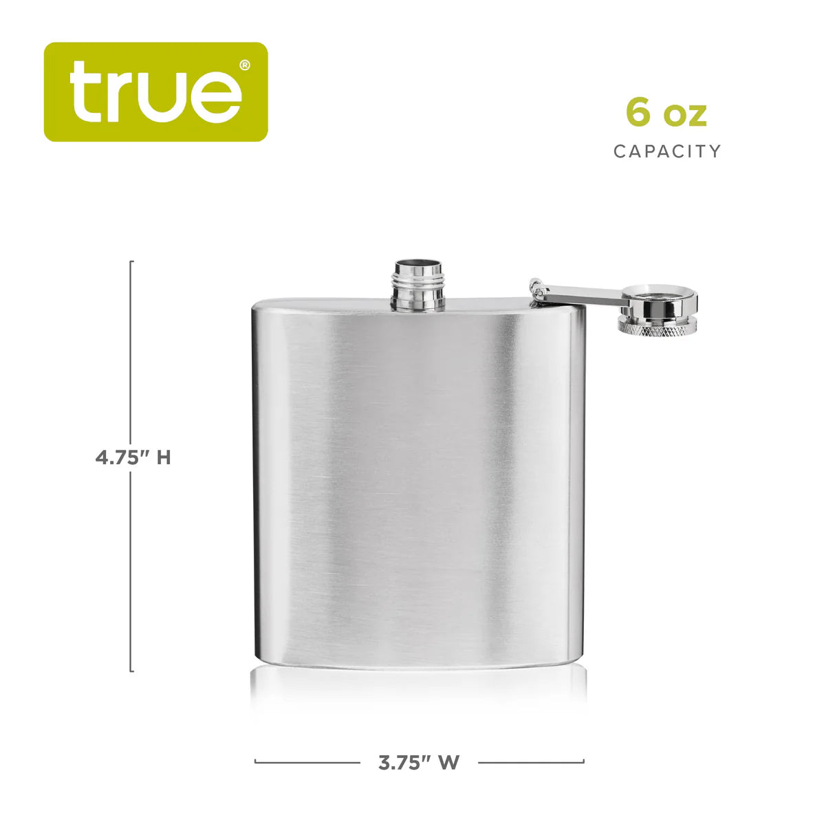 Stainless Steel Flask with Funnel 6oz
