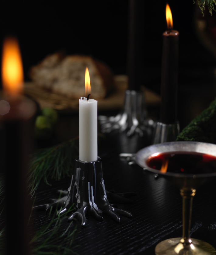 Garden Glory The Root Candle Holder Black