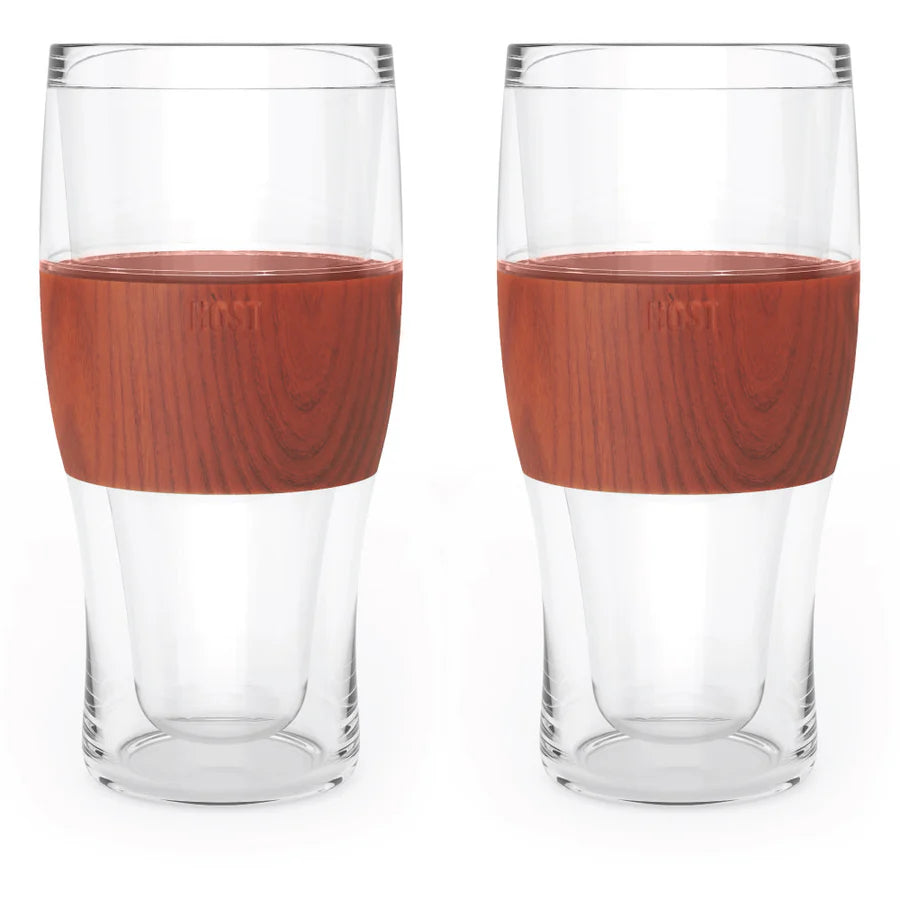 Beer FREEZE Cooling Cup in Wood