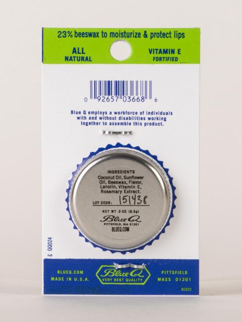 Blue Q Lip Shit Peppermint Lip Balm