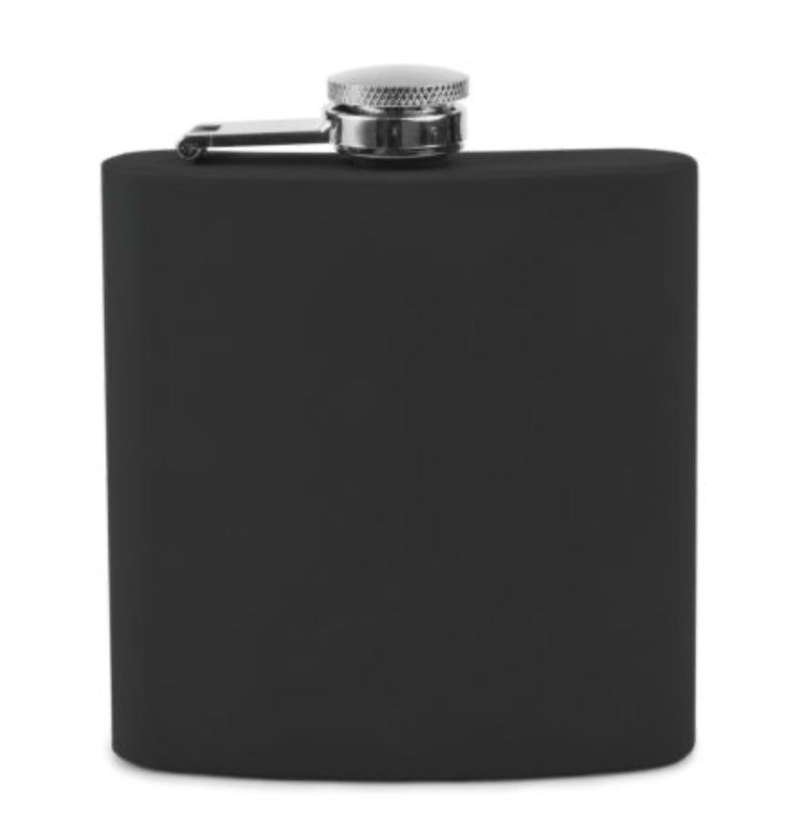 True Black Soft Touch Flask