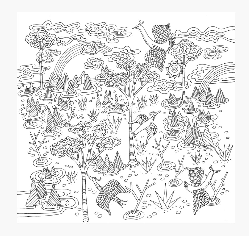 Zen Garden Colouring Book