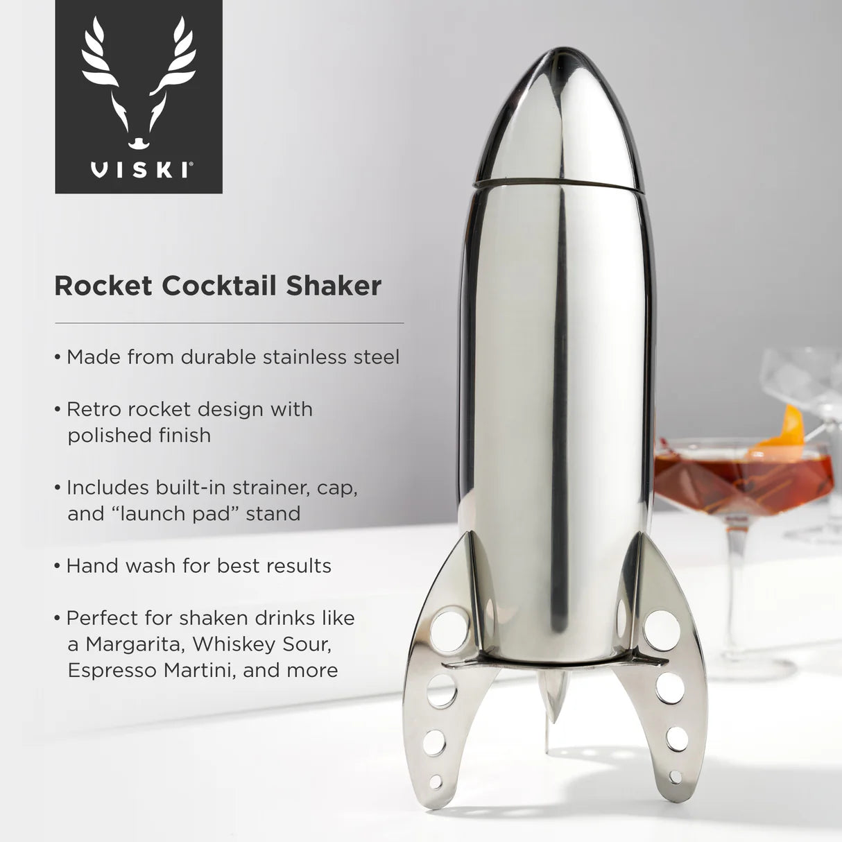 Viksi Rocket Cocktail Shaker