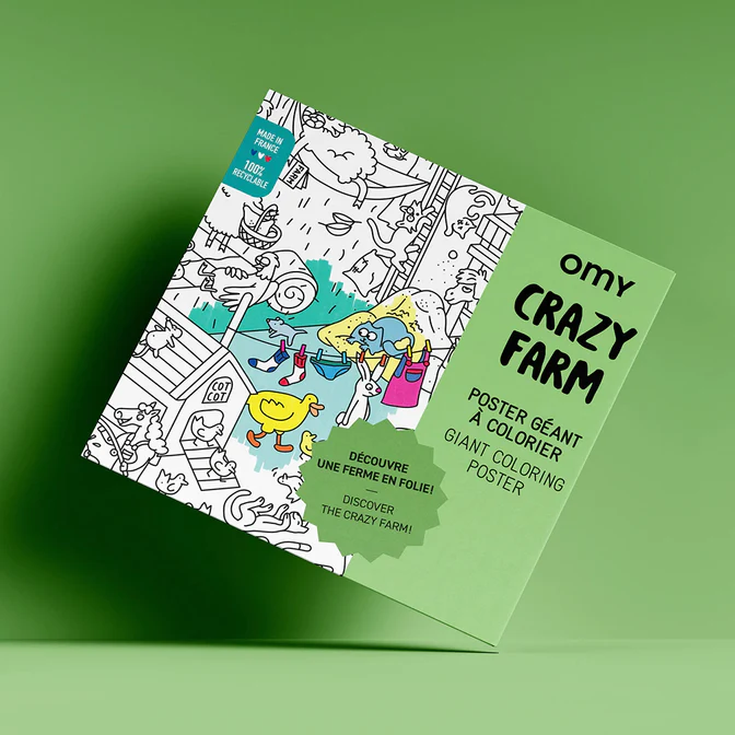 OMY Giant Poster Crazy Farm