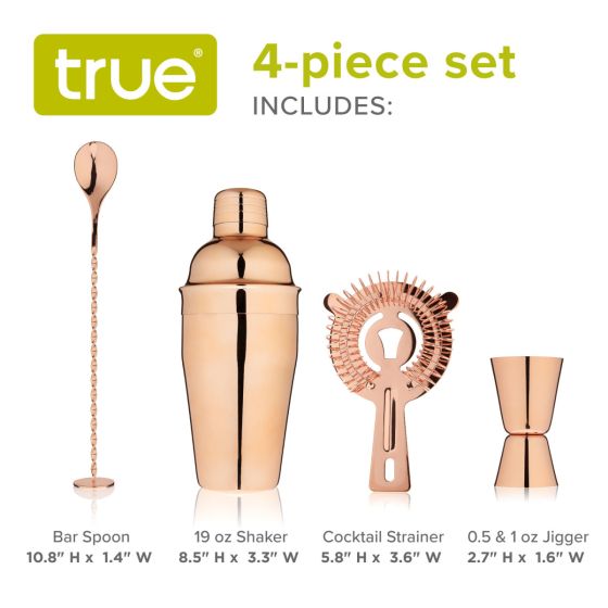 True Barware Set Copper