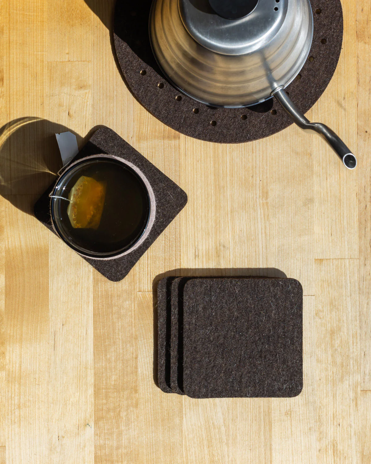 Graf Lantz Coaster Square Chocolate