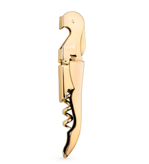Viski Signature Double Hinged Corkscrew Gold