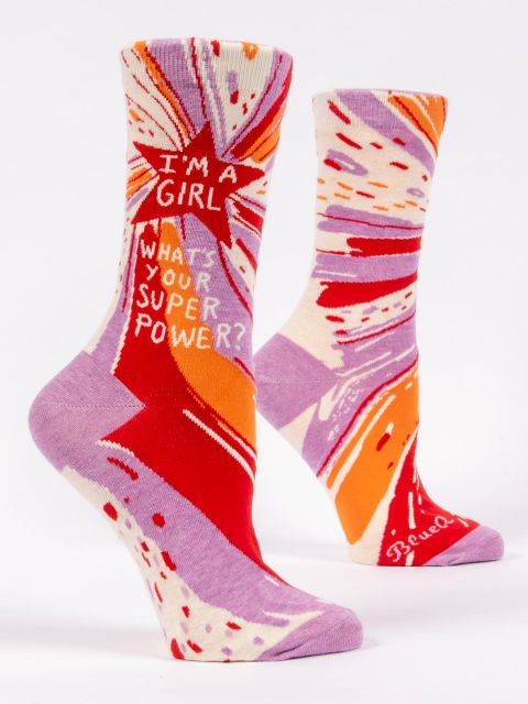 Blue Q Women's Socks Superpower