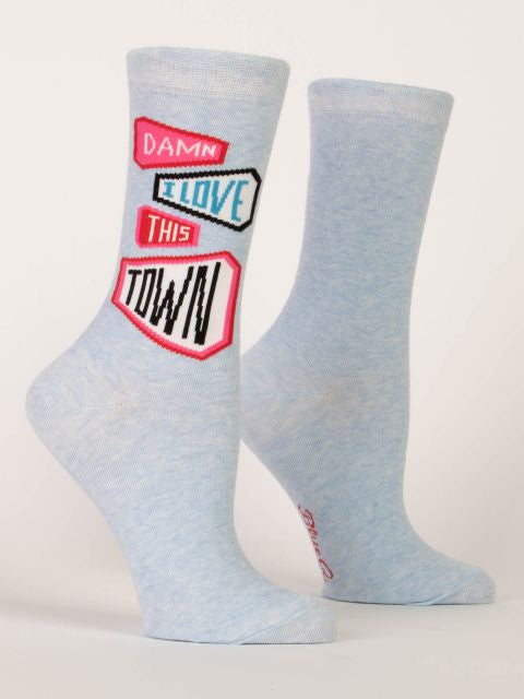 Blue Q Women's Socks Love This Town
