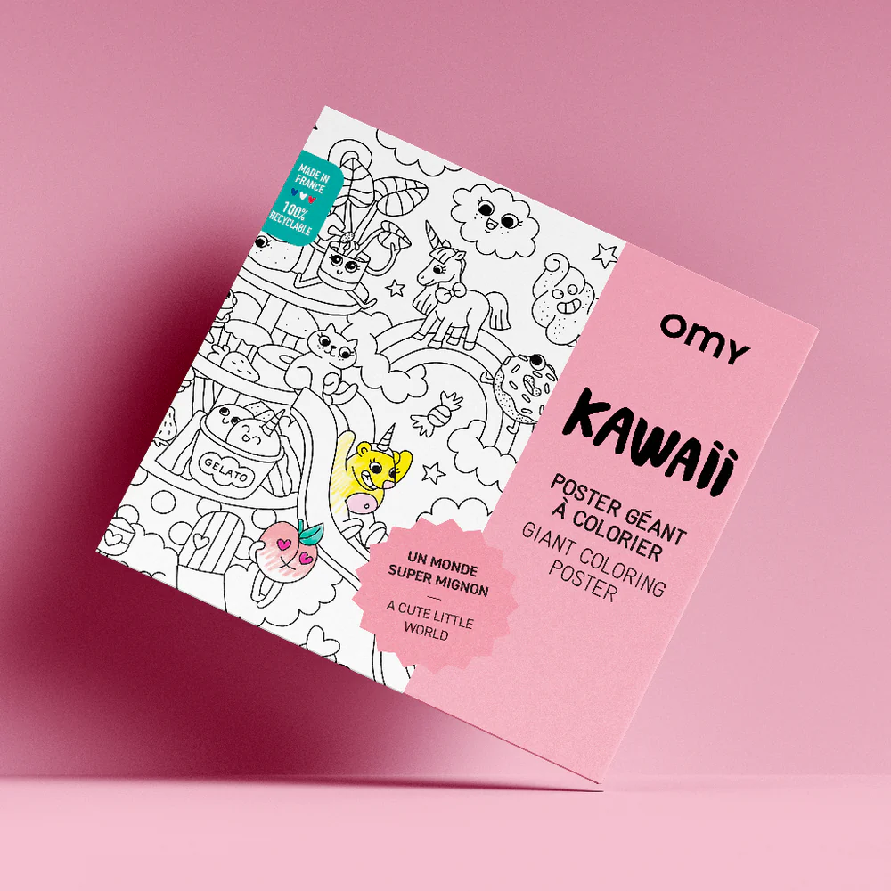 OMY Giant Colouring Poster Kawaii