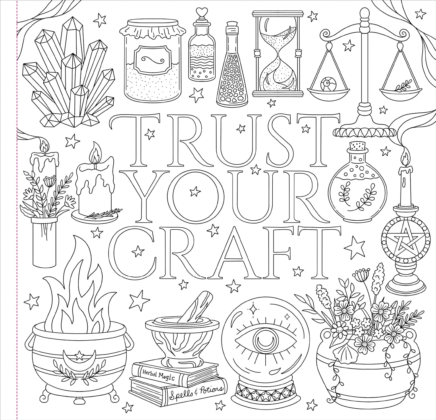 Witchcraft & Wonder Colouring Book