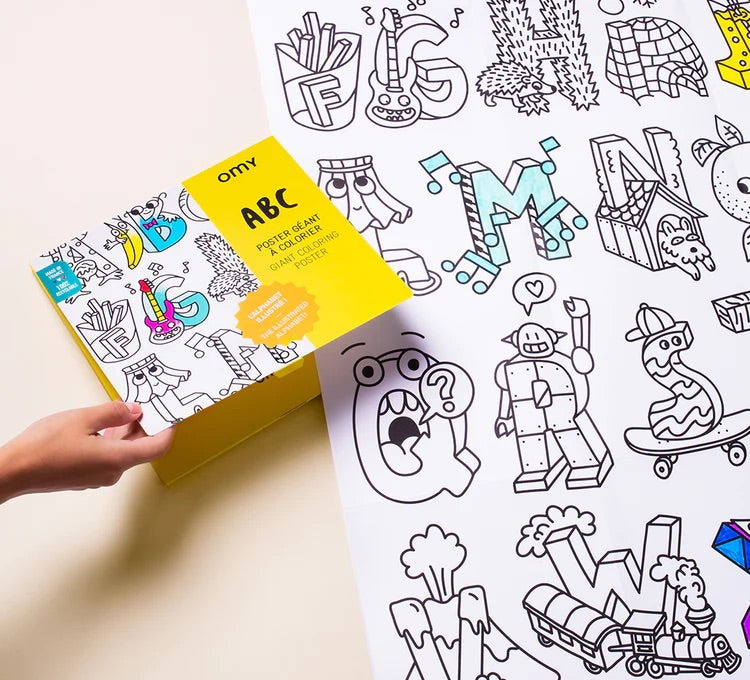OMY Giant Colouring Poster ABC