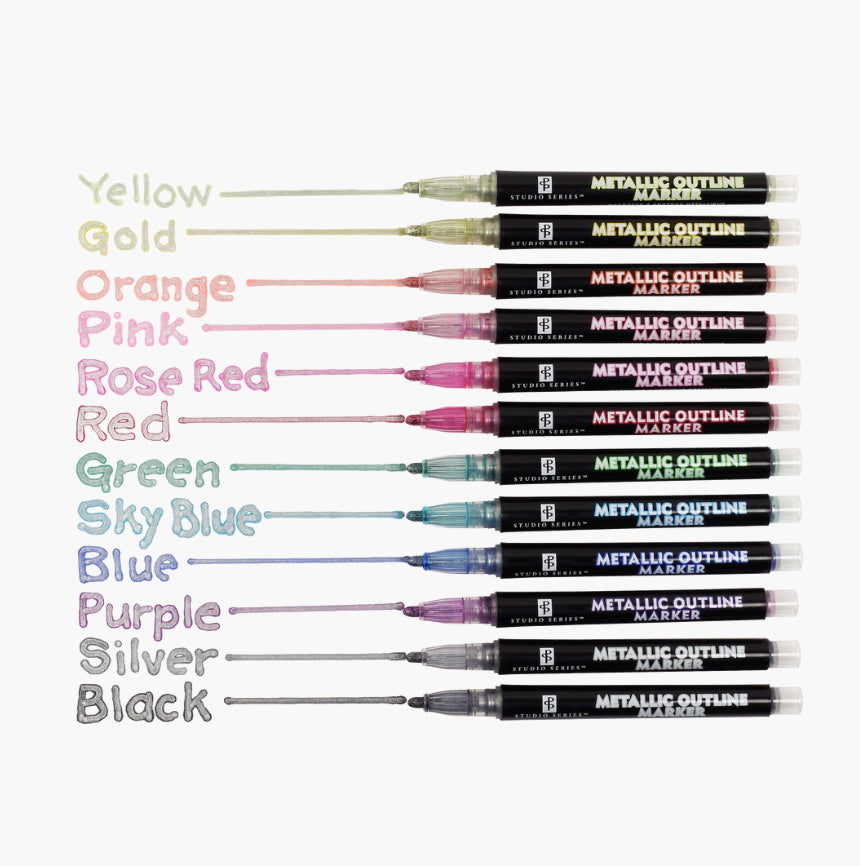 Metallic Outline Markers