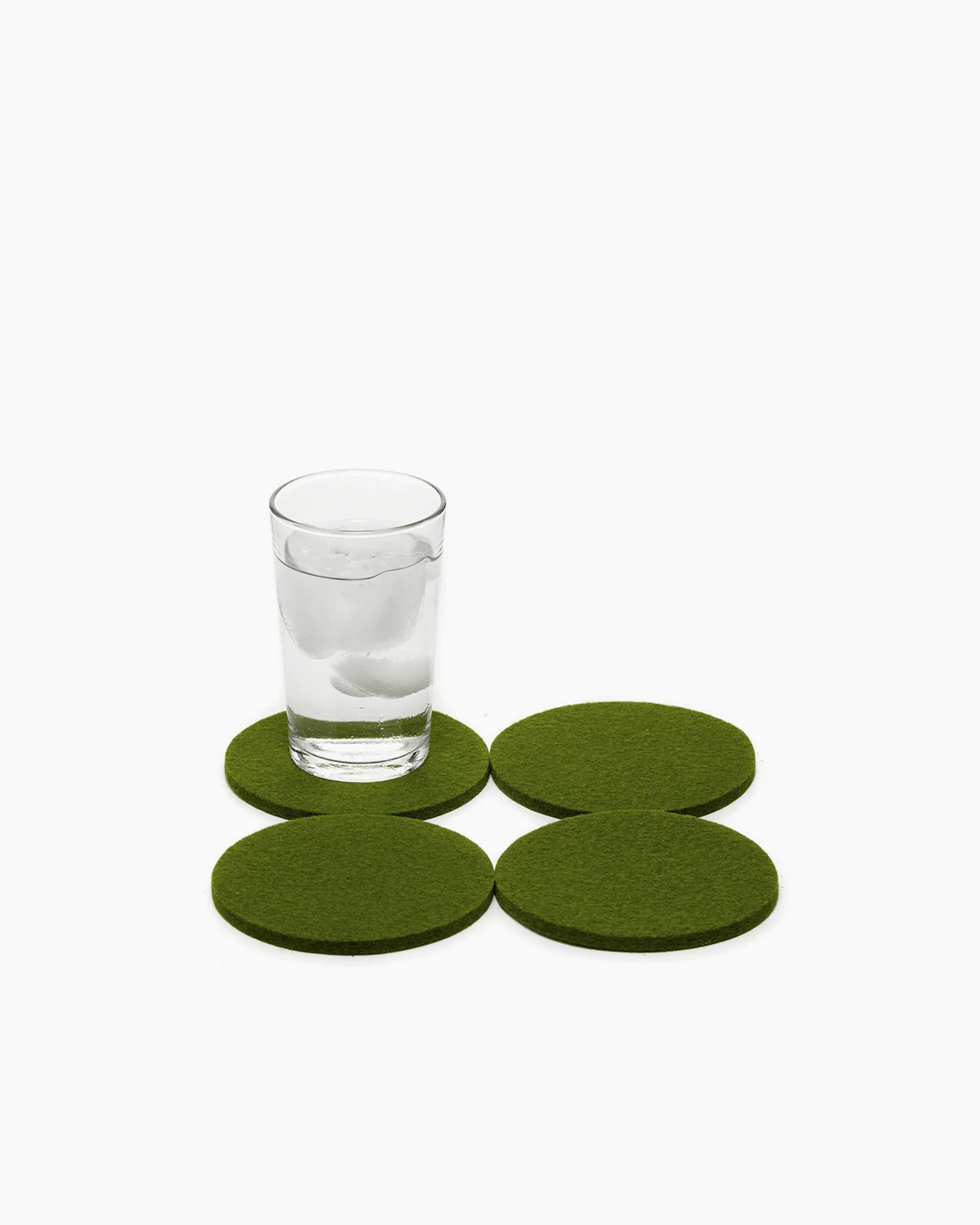 Graf Lantz Coaster Round Loden Green 4 Pack