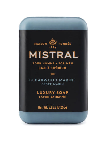 Mistral Bar Soap 250g Men's Cedarwood Marine
