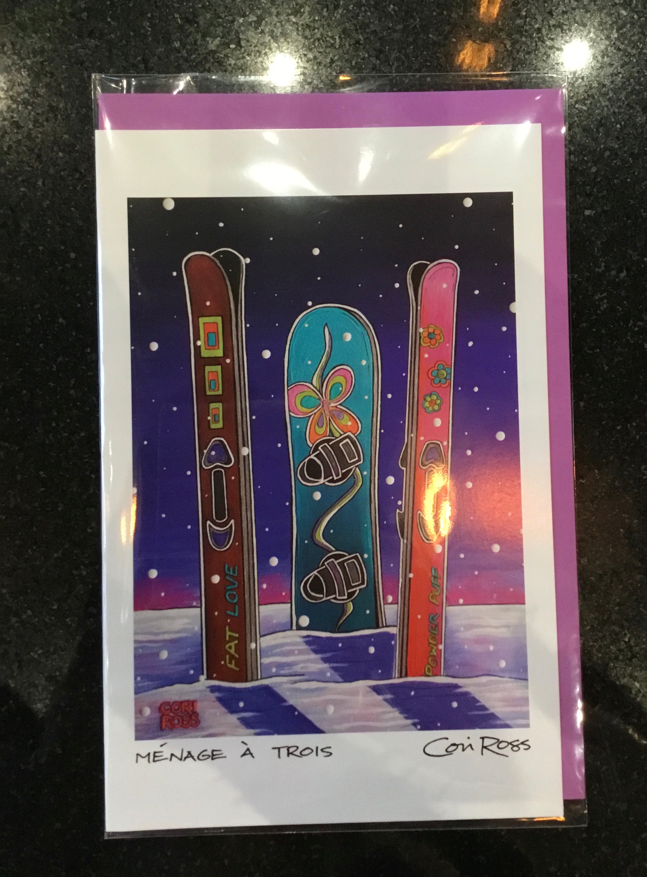 Cross Designs Art Card - Menage a Trois