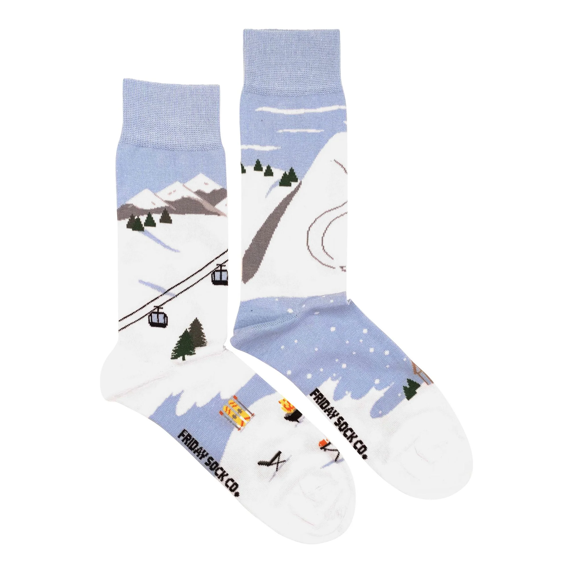 Friday Sock Men's Ski Scene