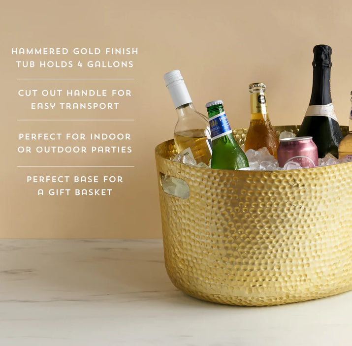 Twine Gold Hammered Tub
