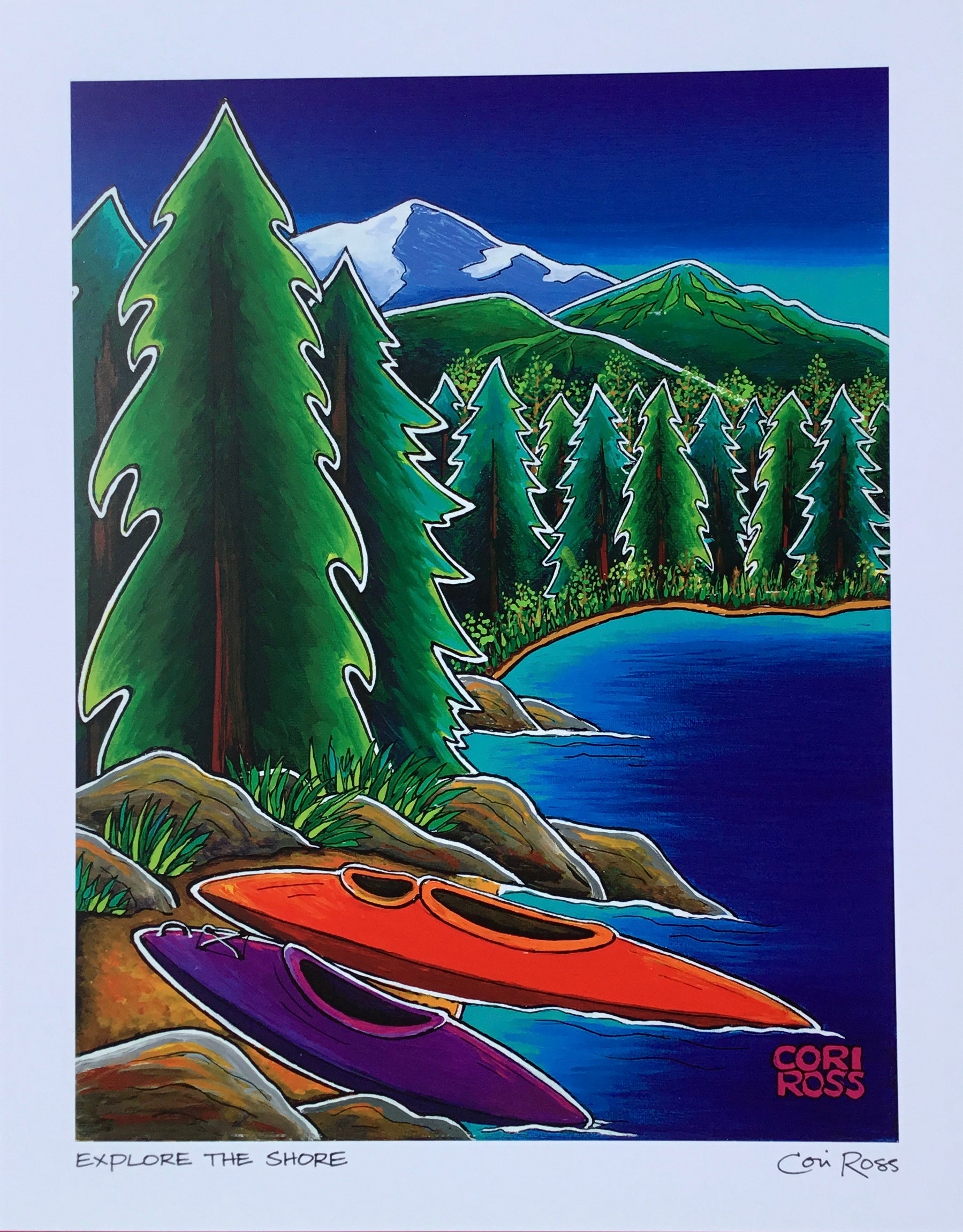 Cross Designs 11 x 14 Print - Explore The Shore