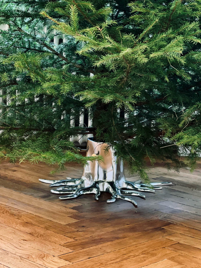 Garden Glory Christmas Tree Stand Silver