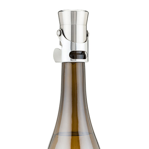 Viski Heavyweight Champagne Stopper Silver