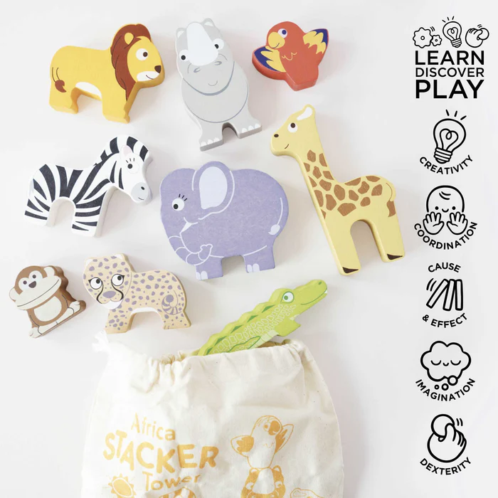 Le Toy Van Africa Stacking Animals