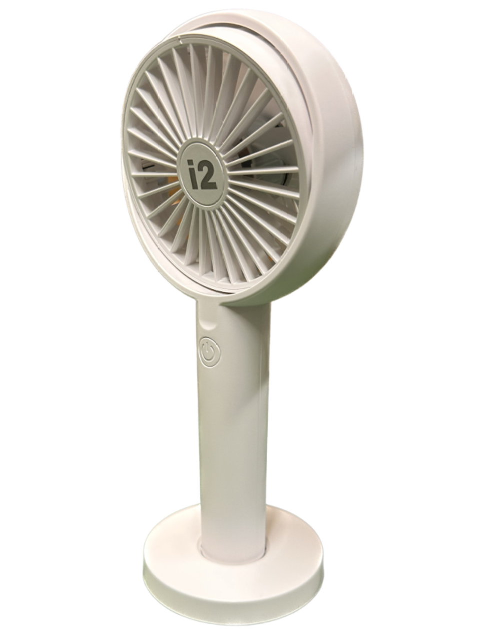 i2 Fan 3 speed rechargeable tilt White