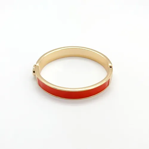 Annabelle's Collection Enamel Bangle 18kt GF Orange