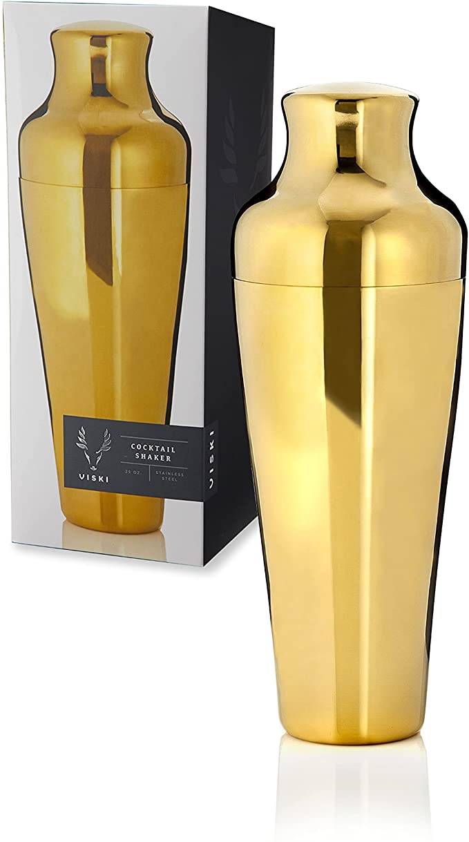 Viski Parisian Cocktail Shaker Gold